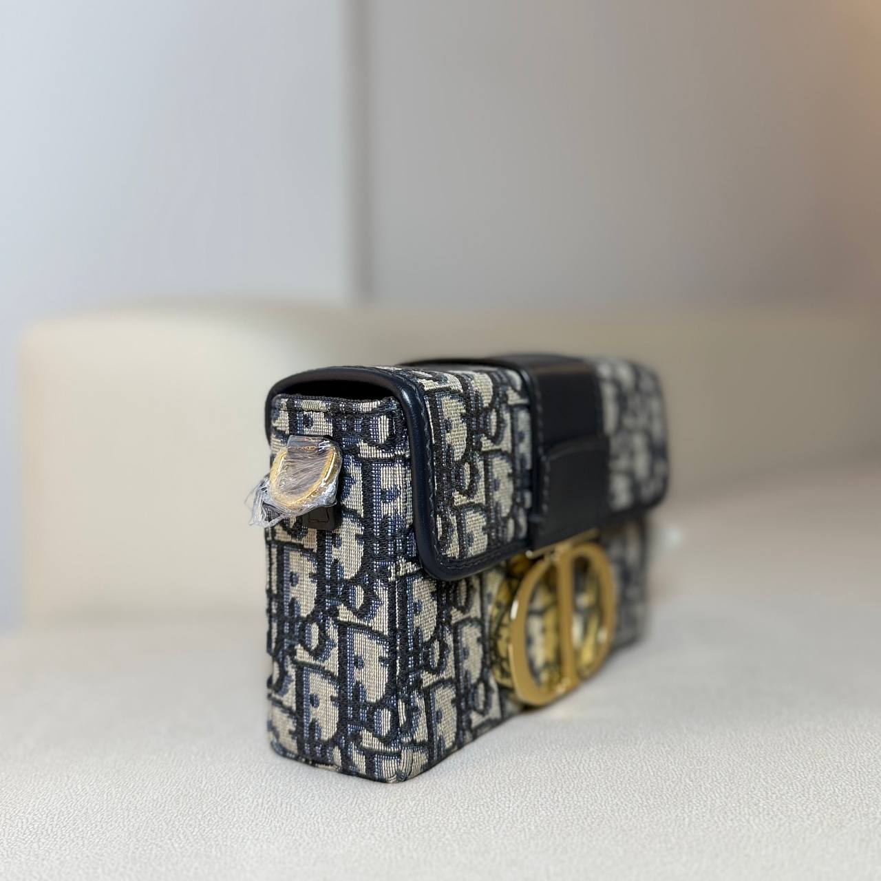 Dior Navy Oblique 30 Montaigne Box