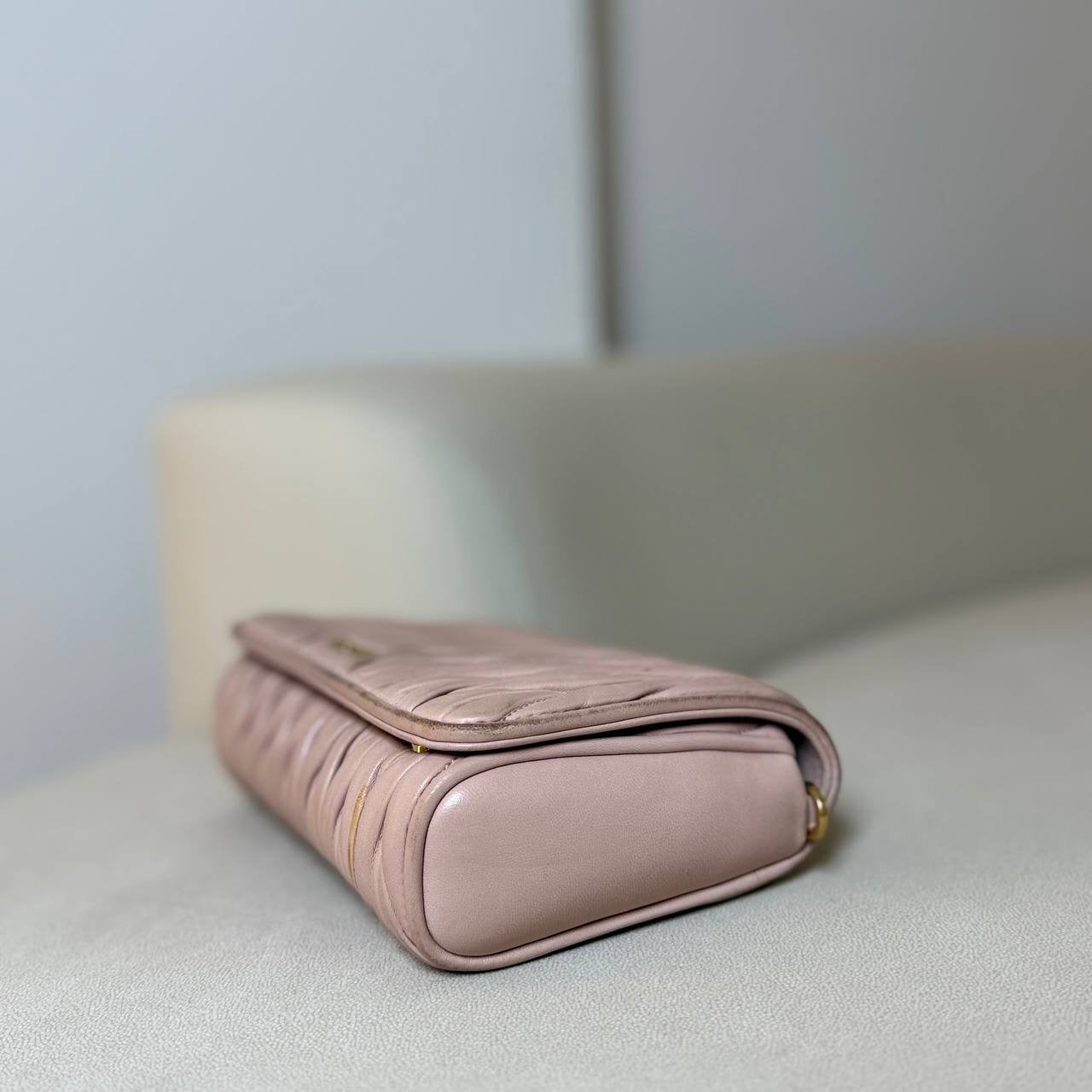 Miu Miu Matelassé Leather Crossbody