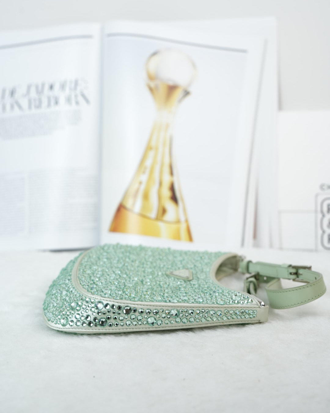 Prada Crystals-embellished Shoulder Bag