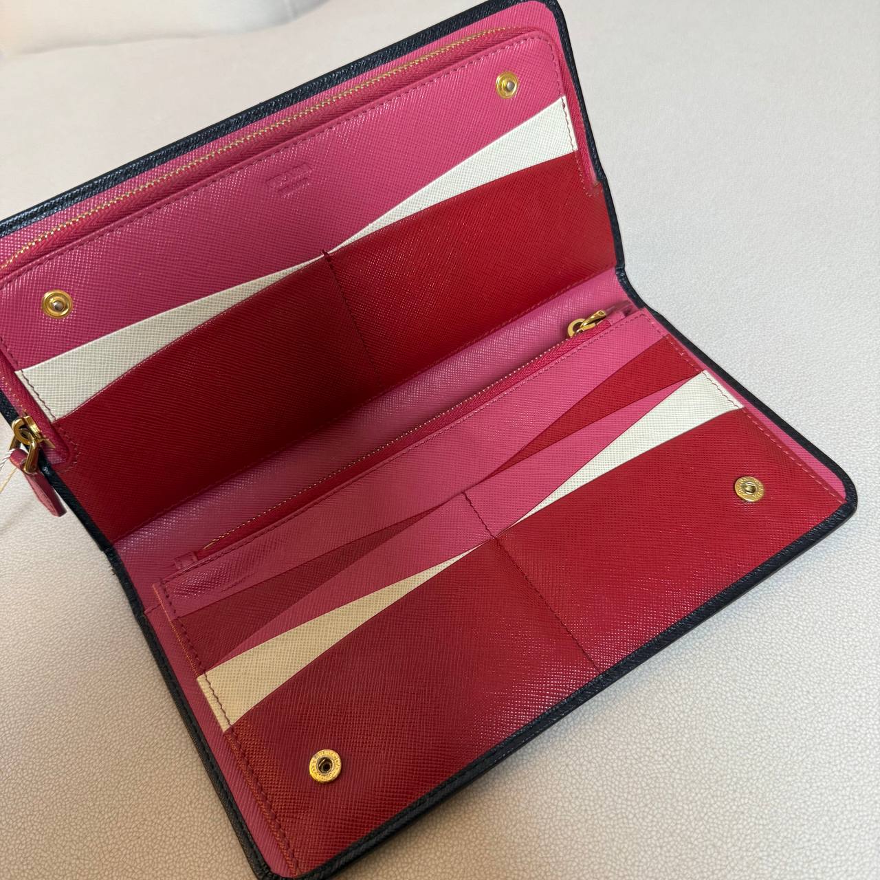 Prada Saffiano Long Wallet
