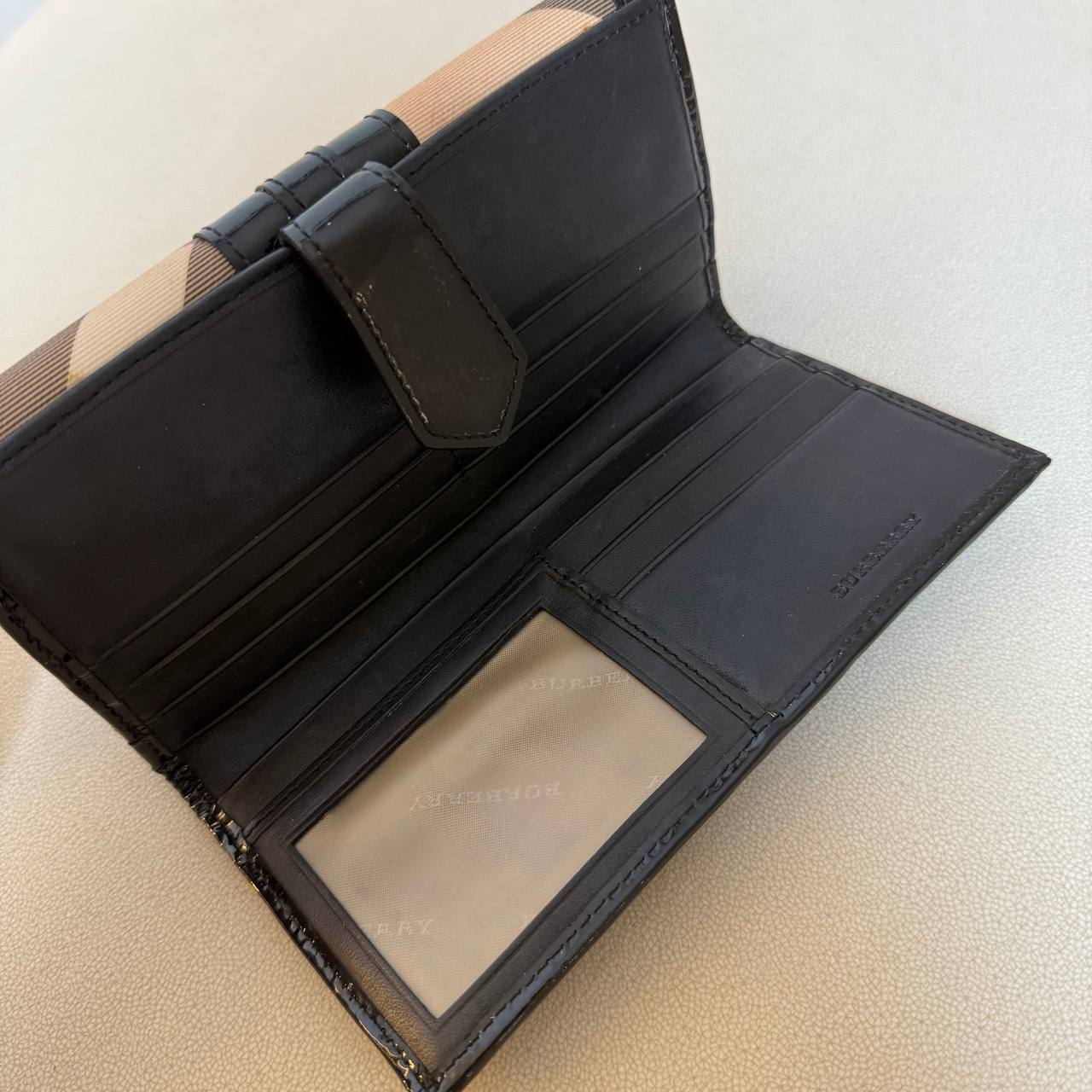 Burberry Supernova Check Coated Canvas Continental Wallet