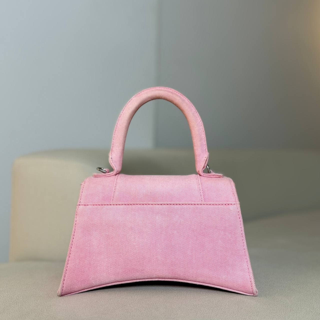Balenciaga Hourglass Pink Denim
