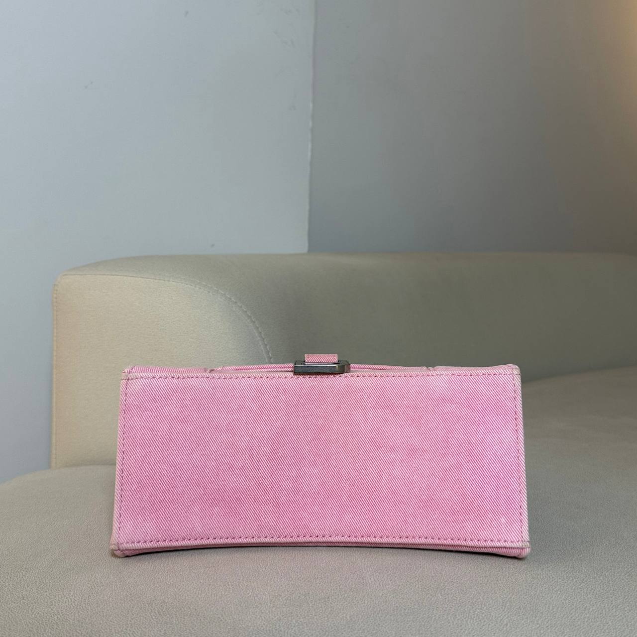 Balenciaga Hourglass Pink Denim