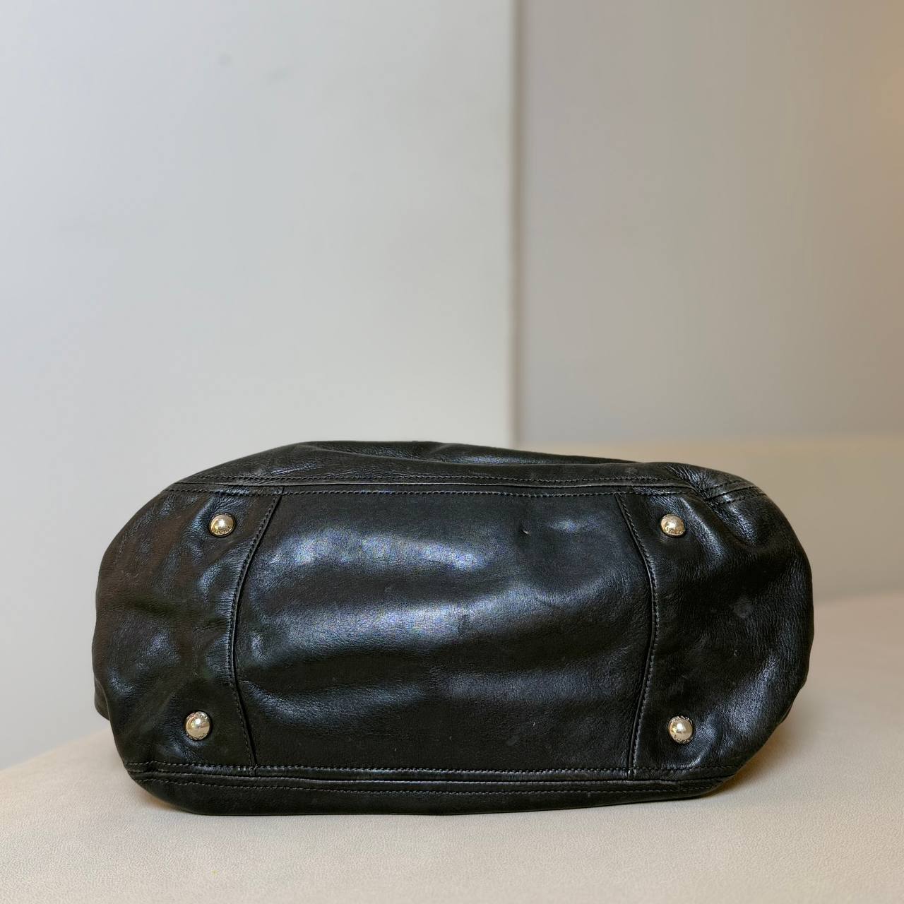 Prada Soft Calfskin Side Pocket Hobo
