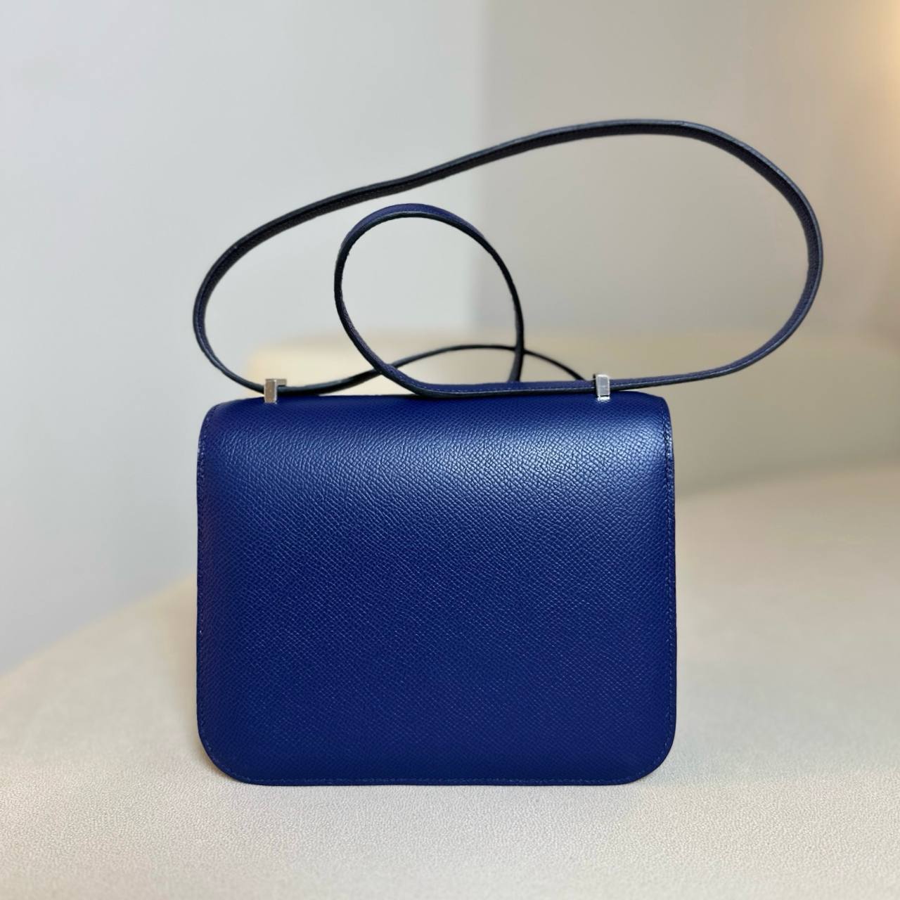 Hermès Blue Sapphire Epsom Mini Constance