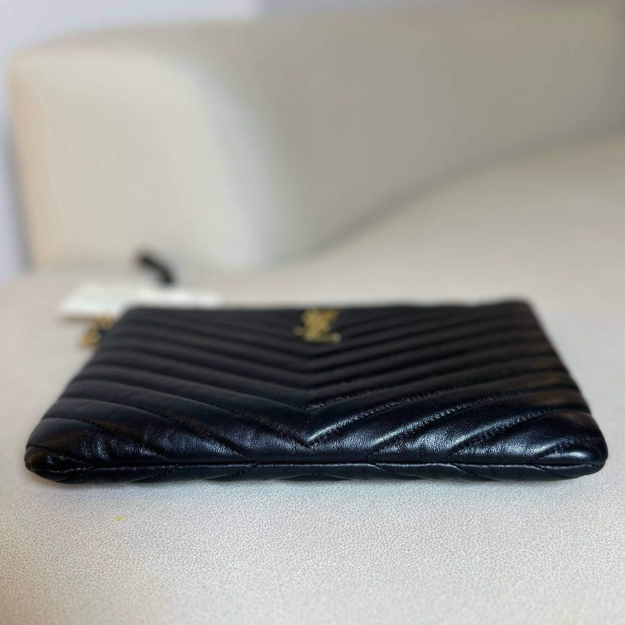 Saint Laurent Cassandre Matelasse Leather Pouch