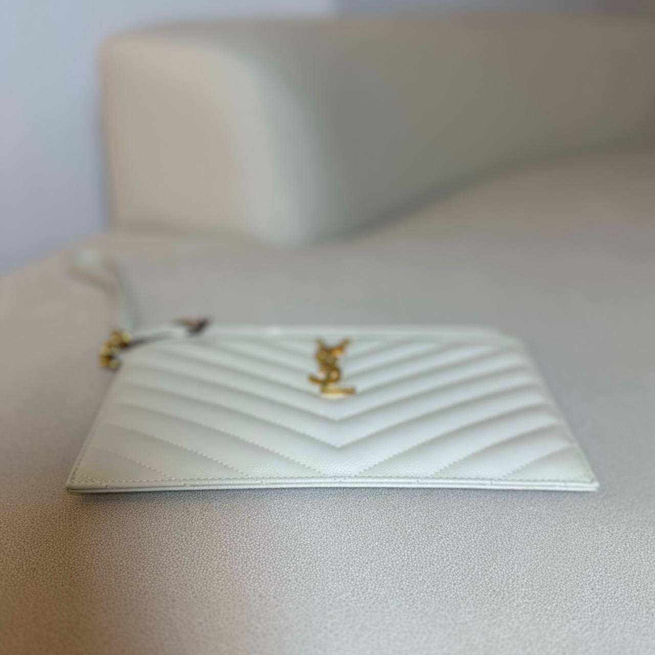 Saint Laurent Cassandre Matelassé Large Pouch