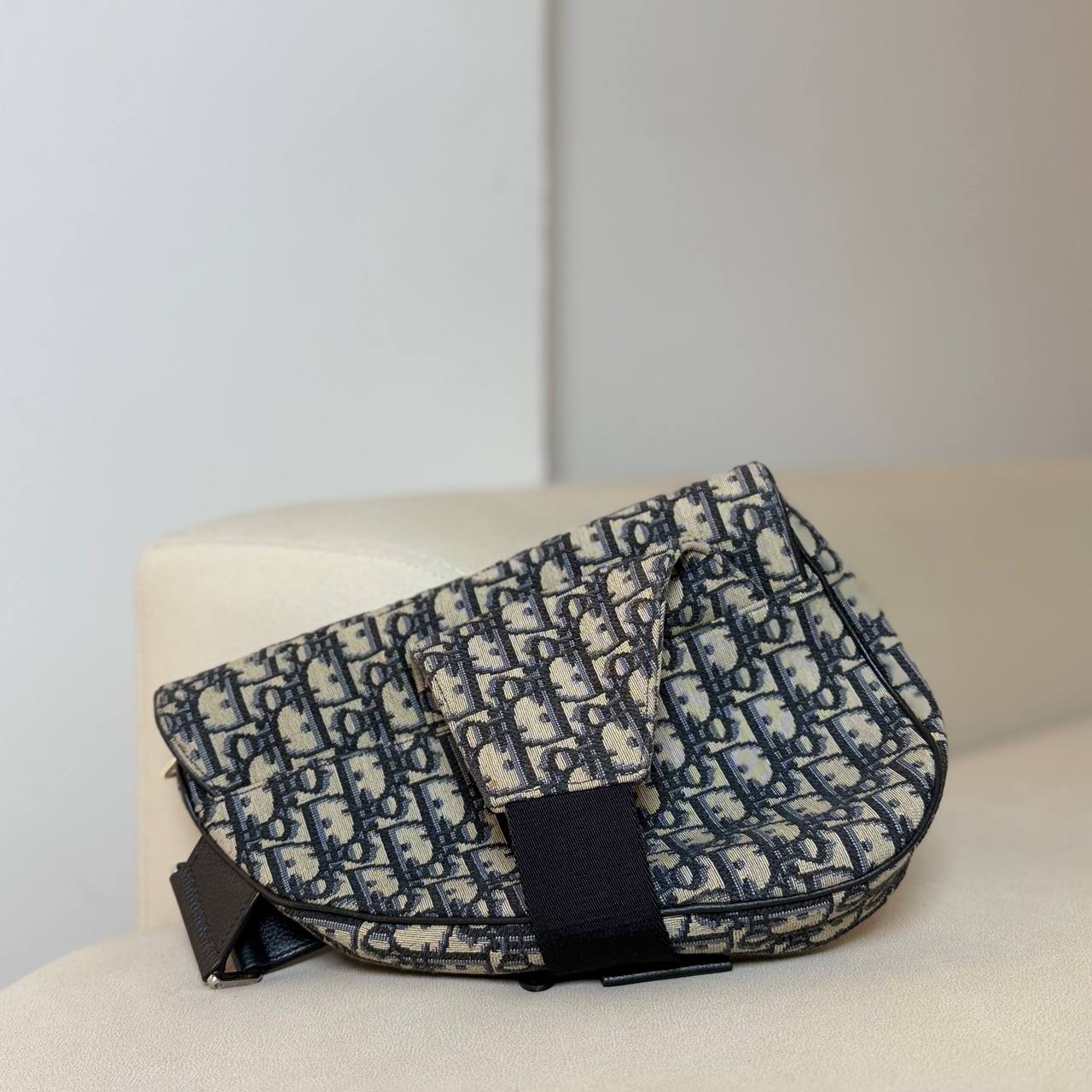 Dior Oblique Jacquard Saddle Bag