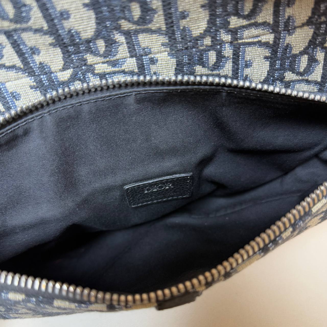 Dior Oblique Jacquard Saddle Bag