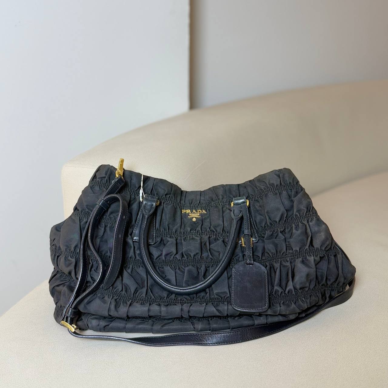Prada Tessuto Gaufre Tote Bag