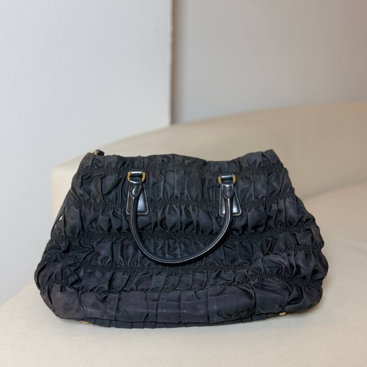 Prada Tessuto Gaufre Tote Bag