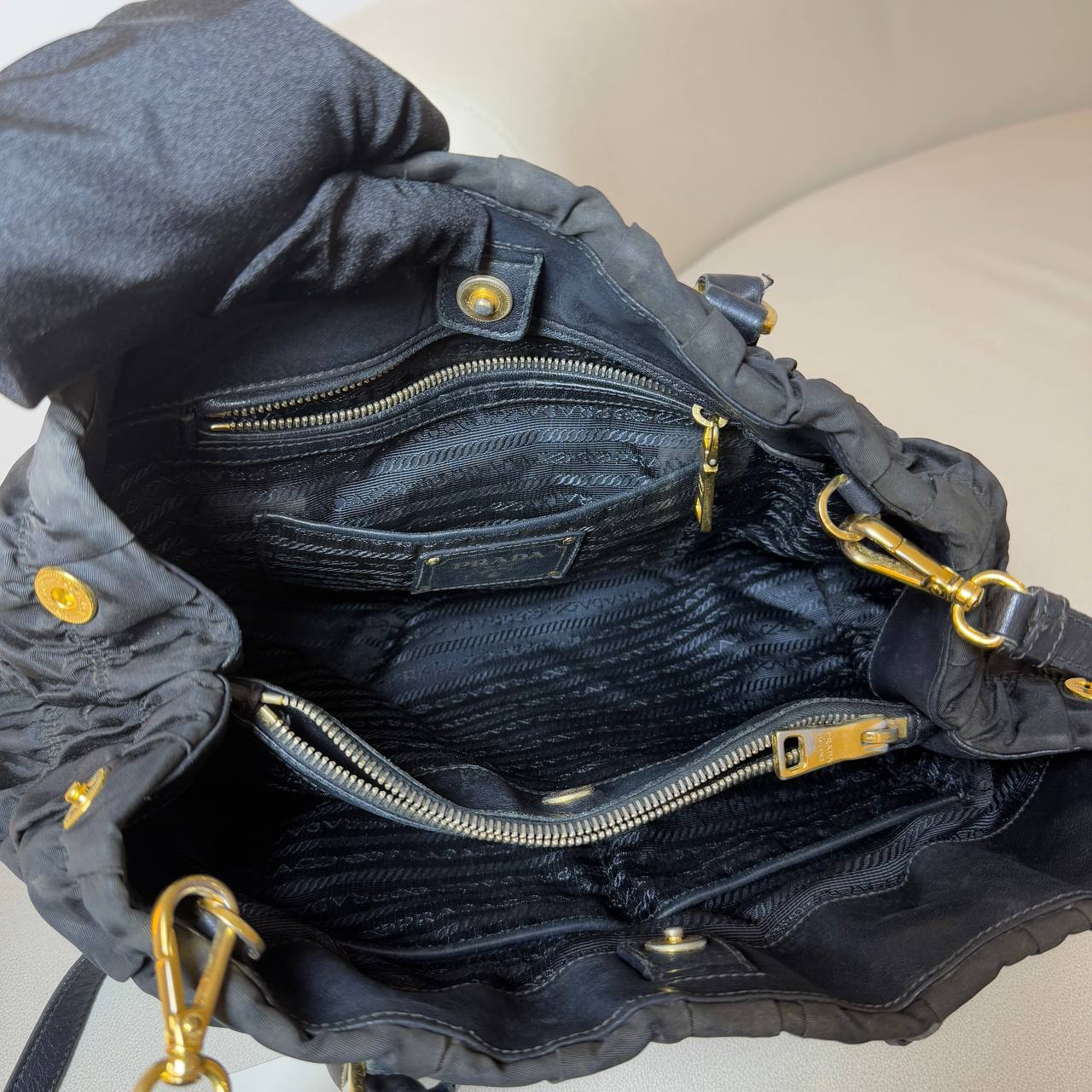 Prada Tessuto Gaufre Tote Bag