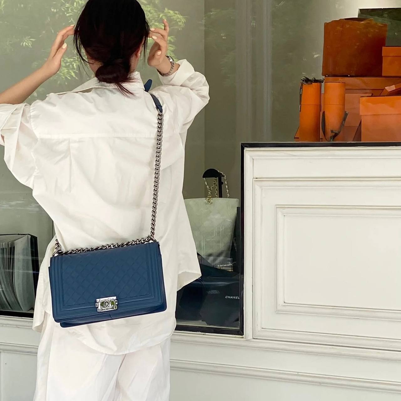 Chanel Boy Medium GHW