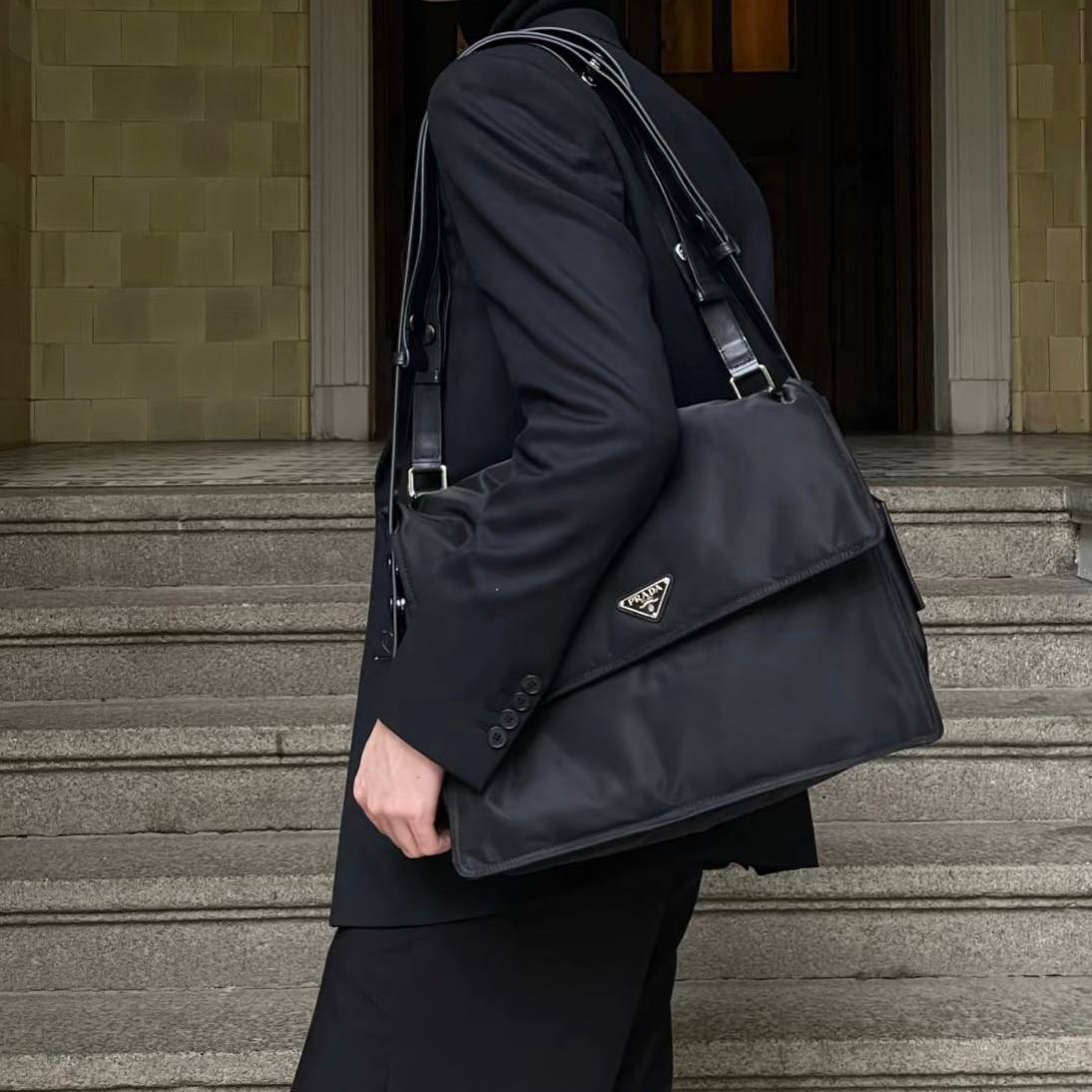 Prada Re-Nylon Large Padded Shoulder Bag