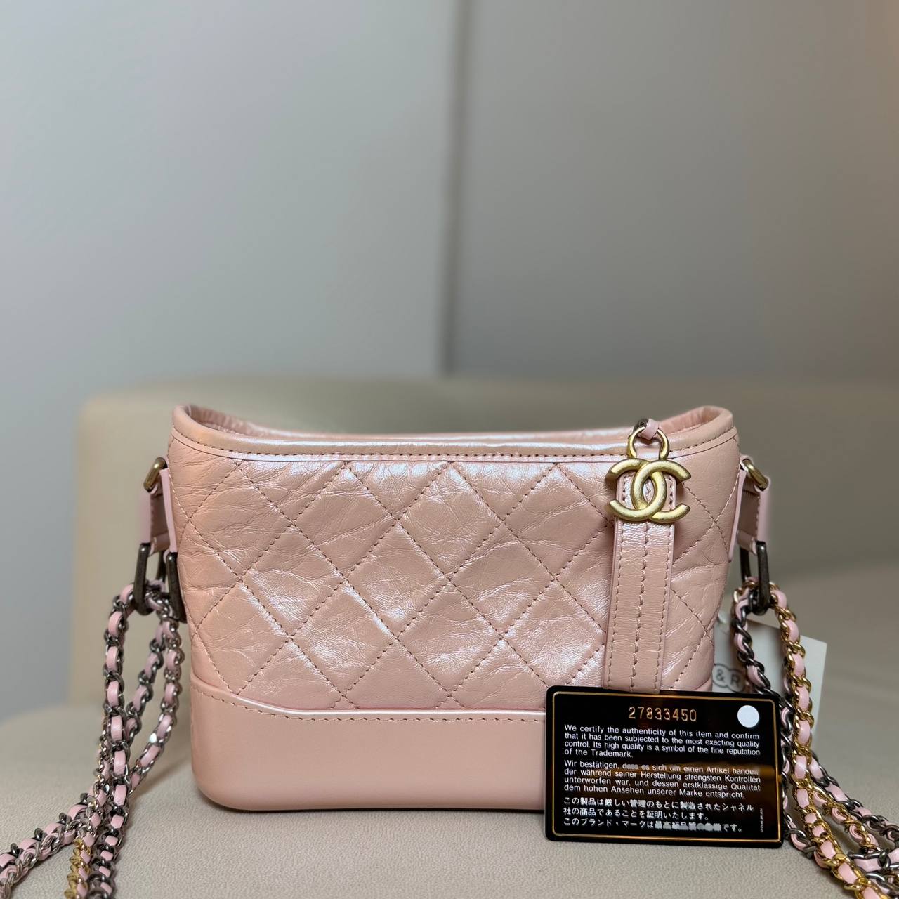 Chanel Gabrielle Small Pink Iridescent