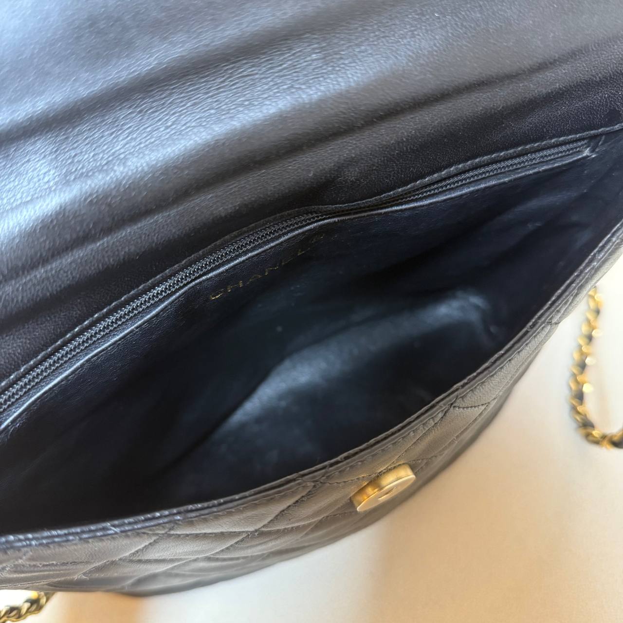 Chanel Vintage Lambskin Tassel Flap Bag