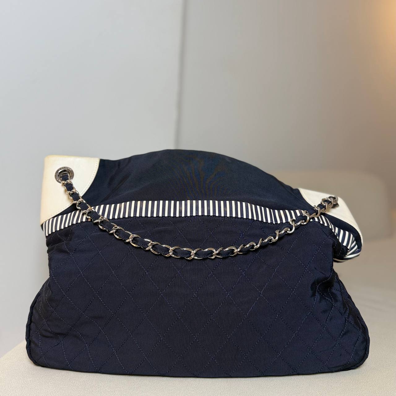 Chanel Striped Rialto Tote