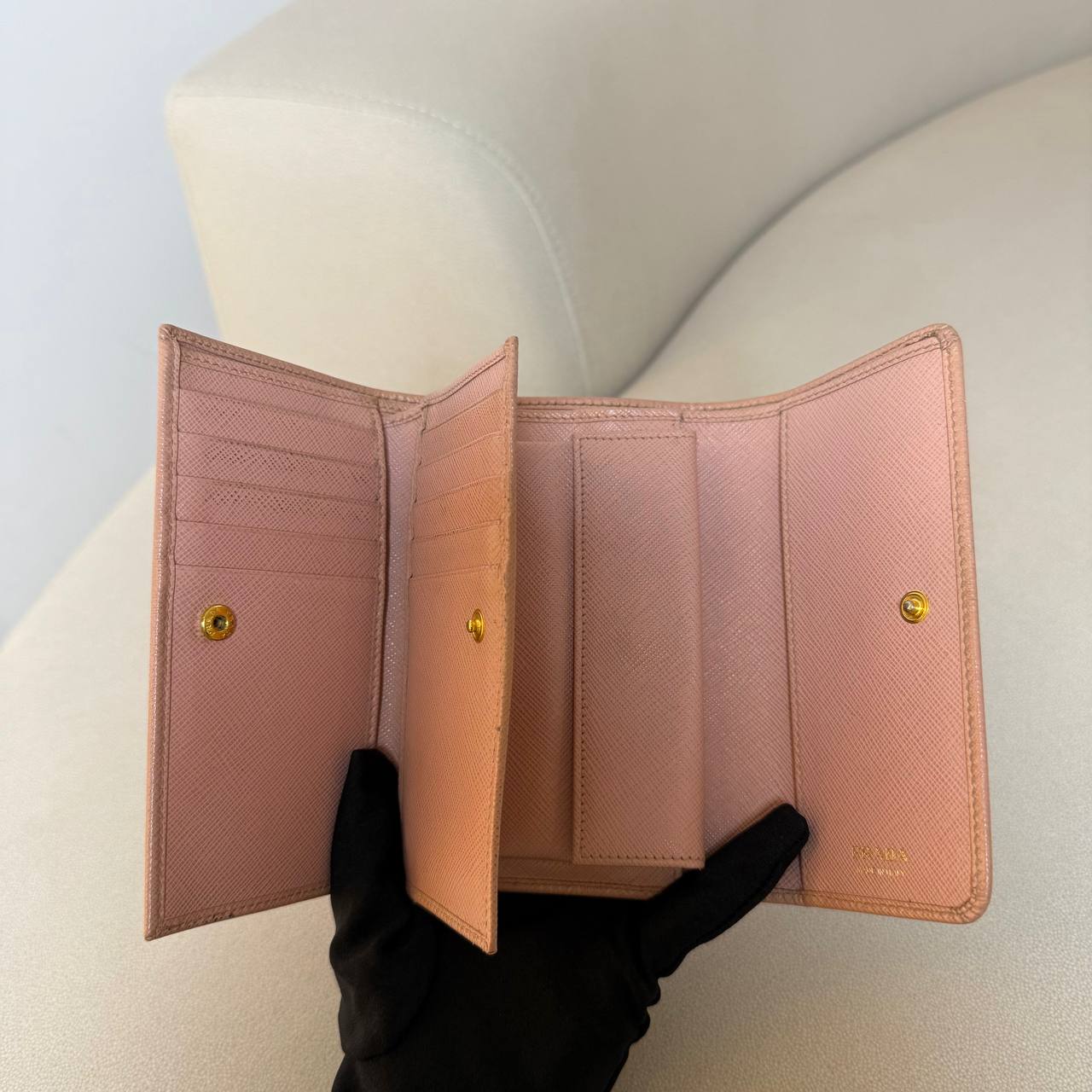 Prada Saffiano Continental Flap Wallet