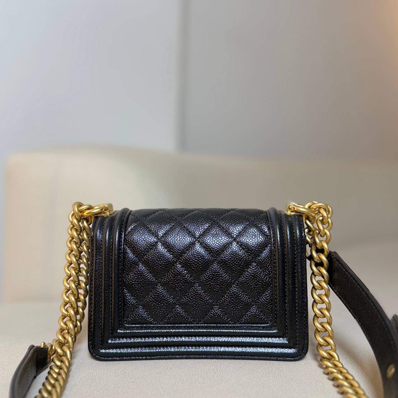 Chanel Boy Mini in Black Caviar