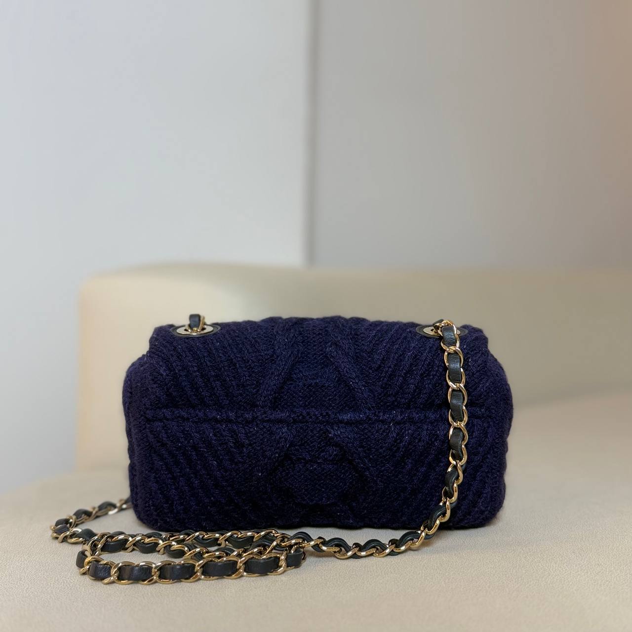 Chanel Small Paris-Hamburg Cable Knit Flap