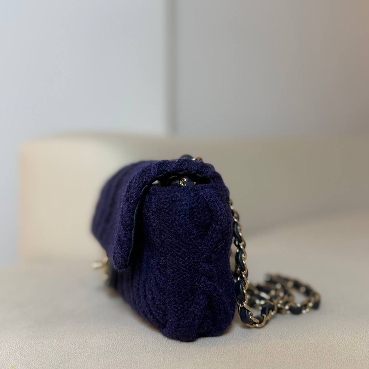 Chanel Small Paris-Hamburg Cable Knit Flap