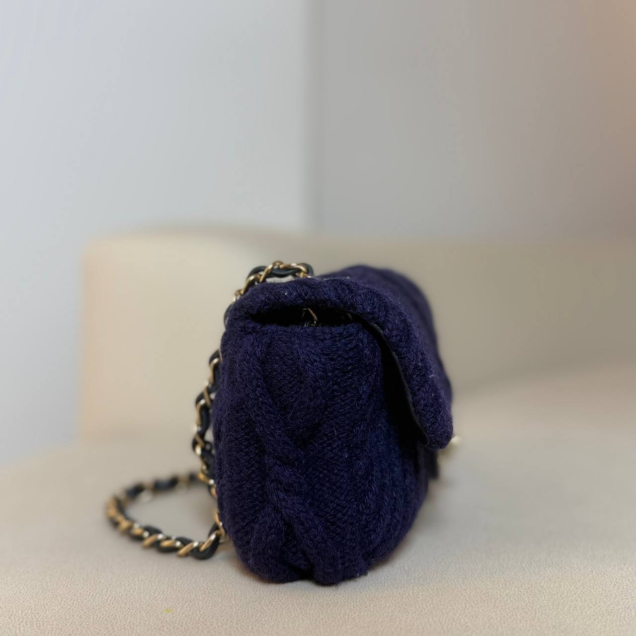 Chanel Small Paris-Hamburg Cable Knit Flap