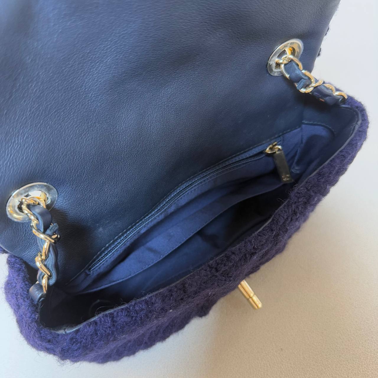 Chanel Small Paris-Hamburg Cable Knit Flap