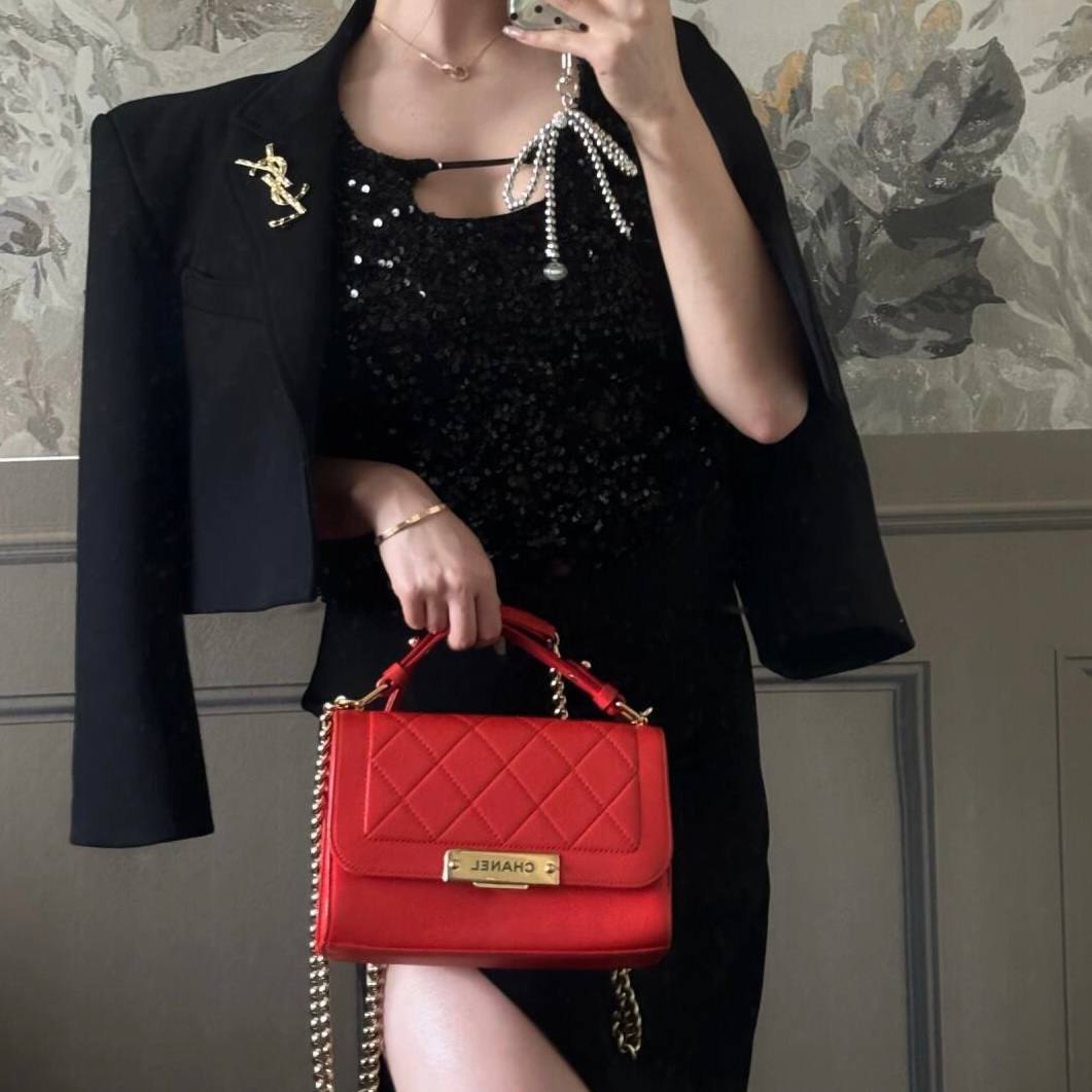Chanel Label Click Small Flap Bag