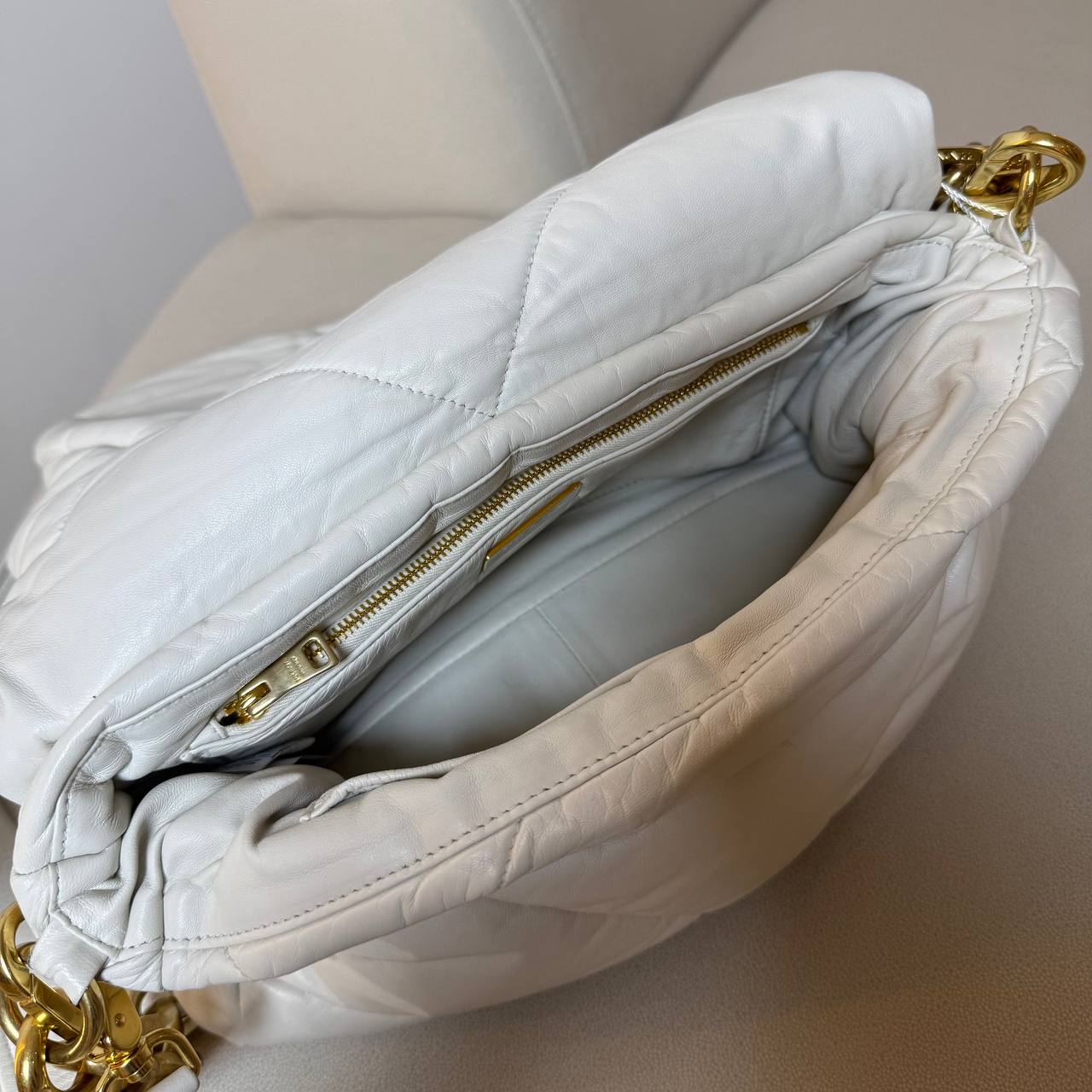 Prada Nappa Soft Padded Patchwork System Shoulder Bag