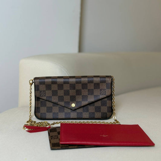 EDIT LV Damier Ebene Felicie Pochette