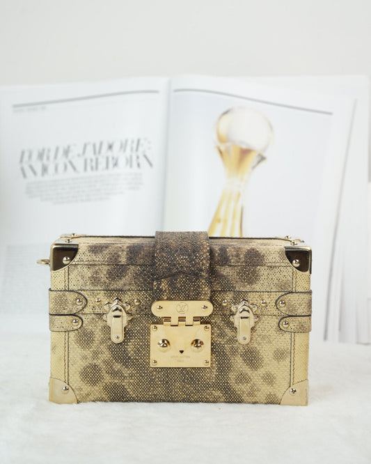 LV Petite Malle Lizard Skin