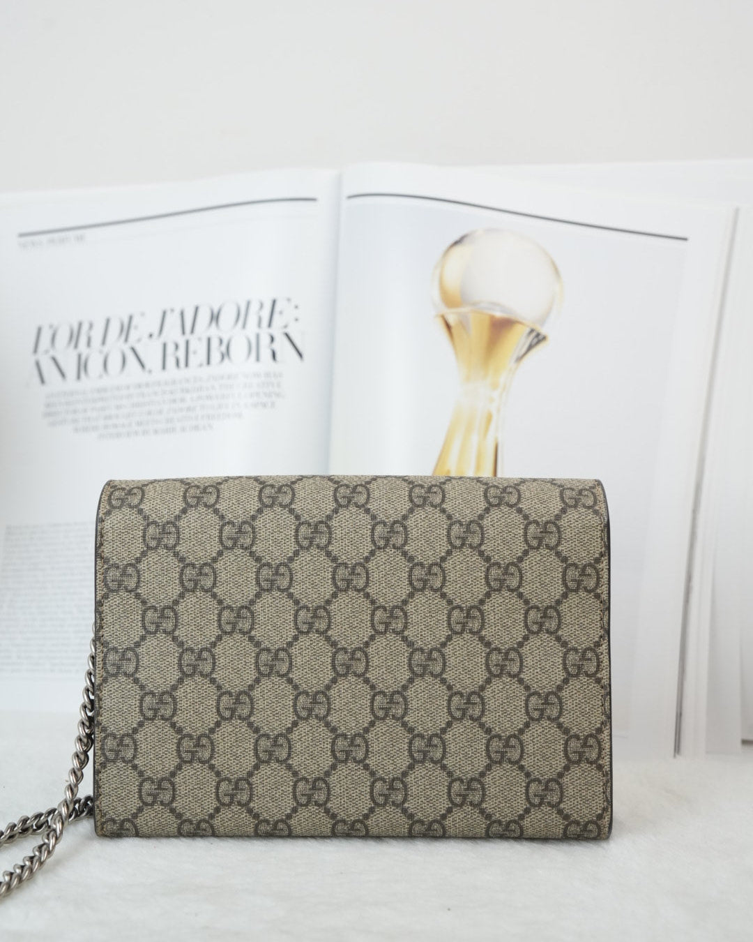 Gucci Dionysus GG Supreme Wallet on Chain
