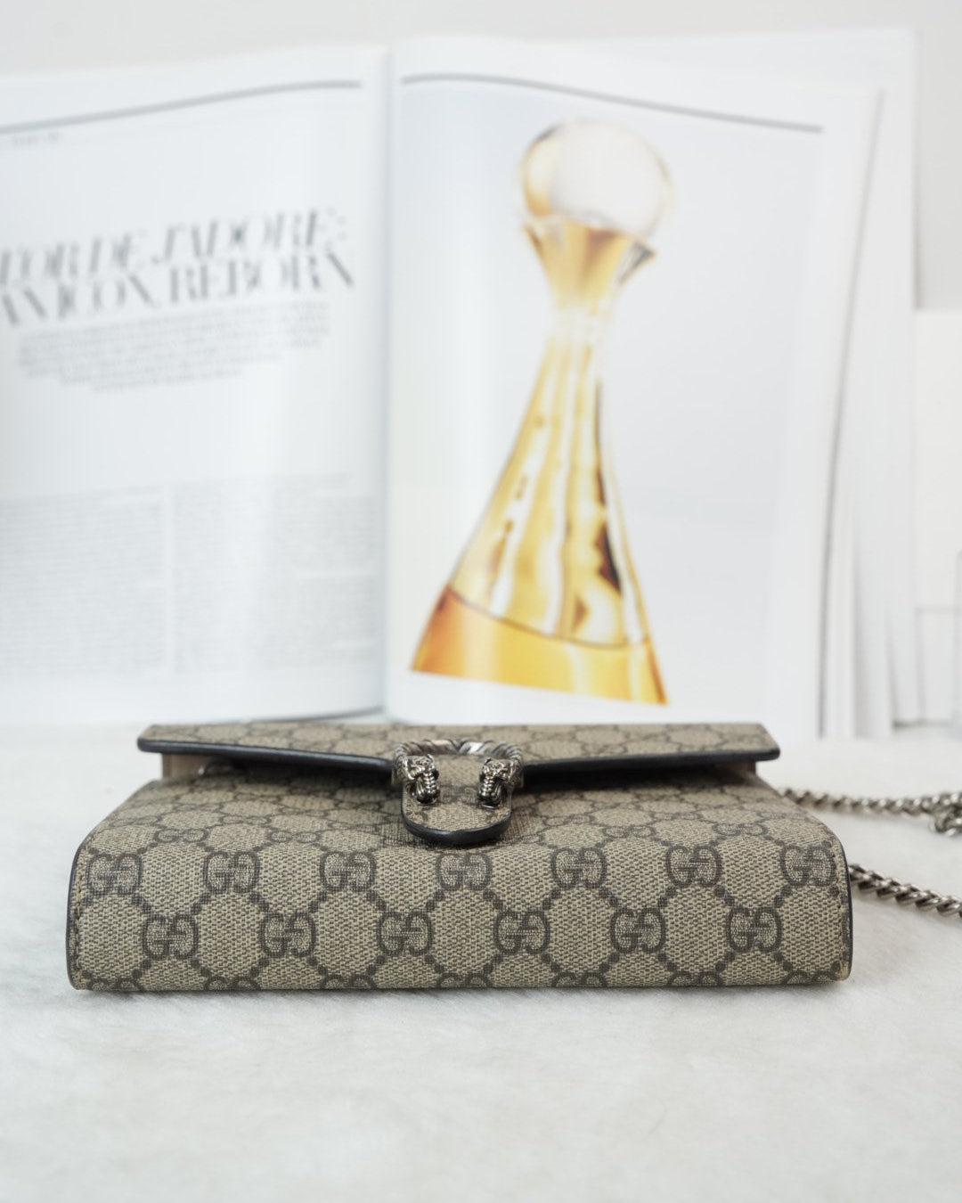 Gucci Dionysus GG Supreme Wallet on Chain