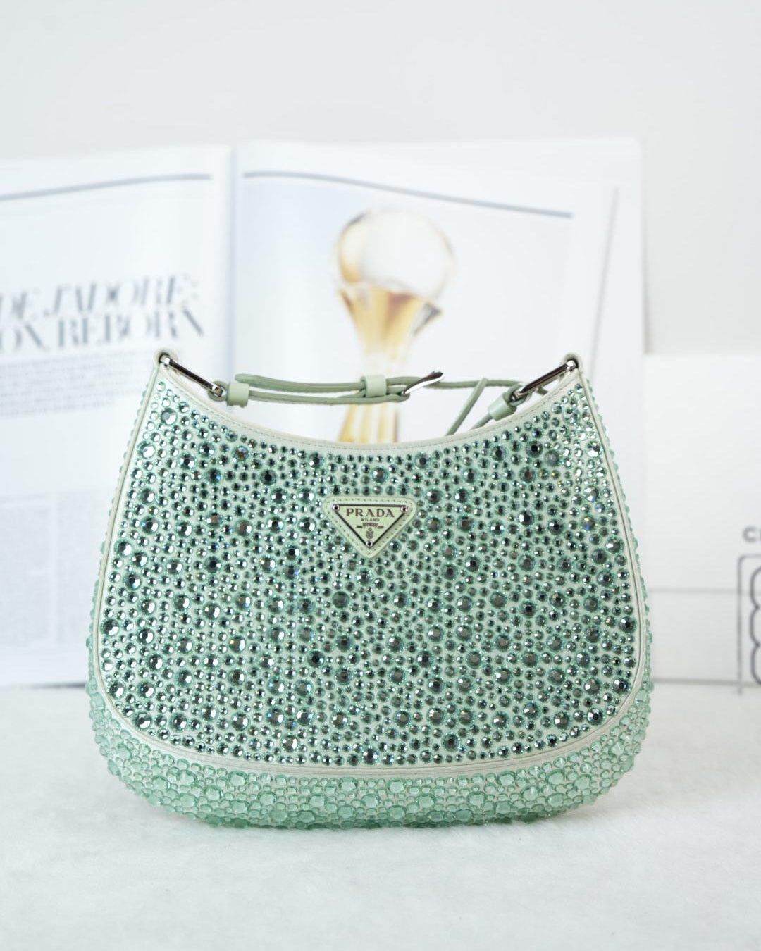 Prada Crystals-embellished Shoulder Bag