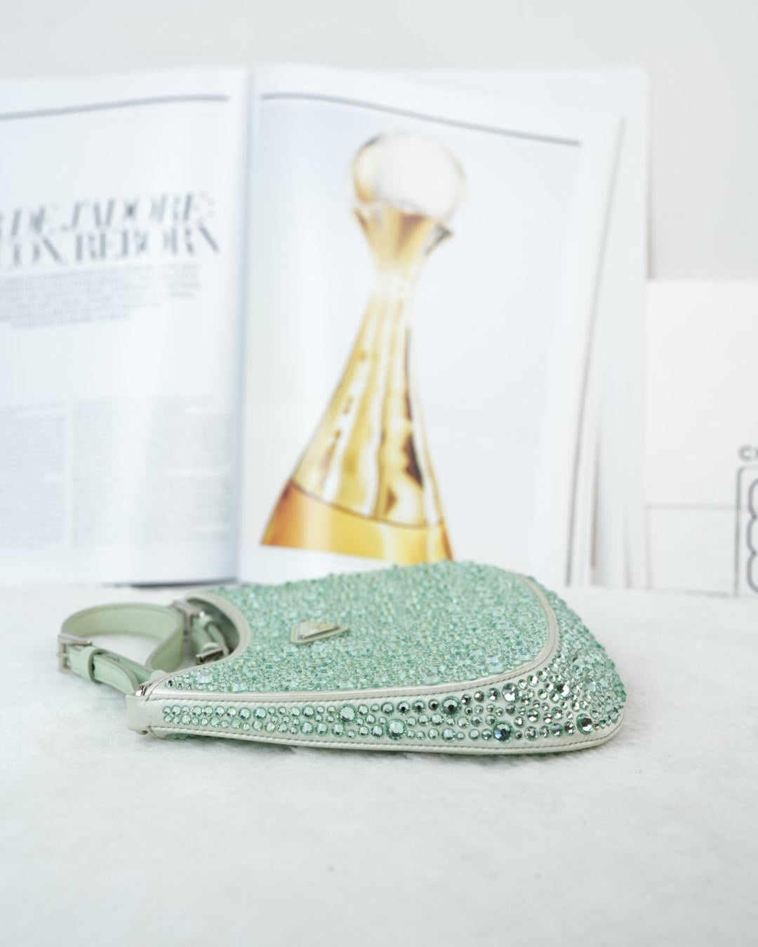 Prada Crystals-embellished Shoulder Bag