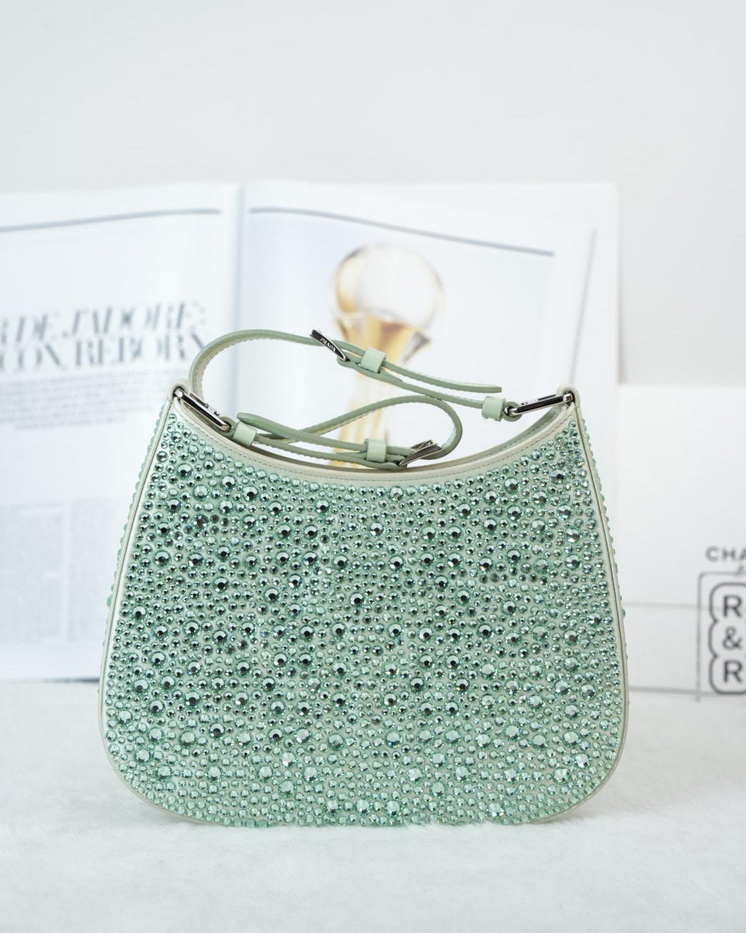 Prada Crystals-embellished Shoulder Bag