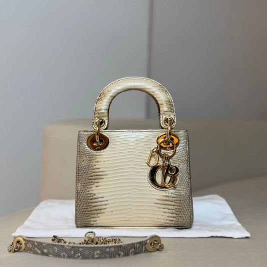 Mini Lady Dior in Lizard