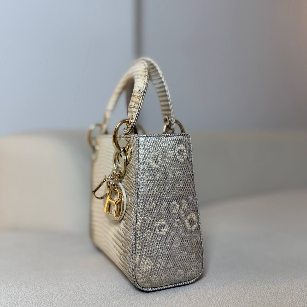 Mini Lady Dior in Lizard