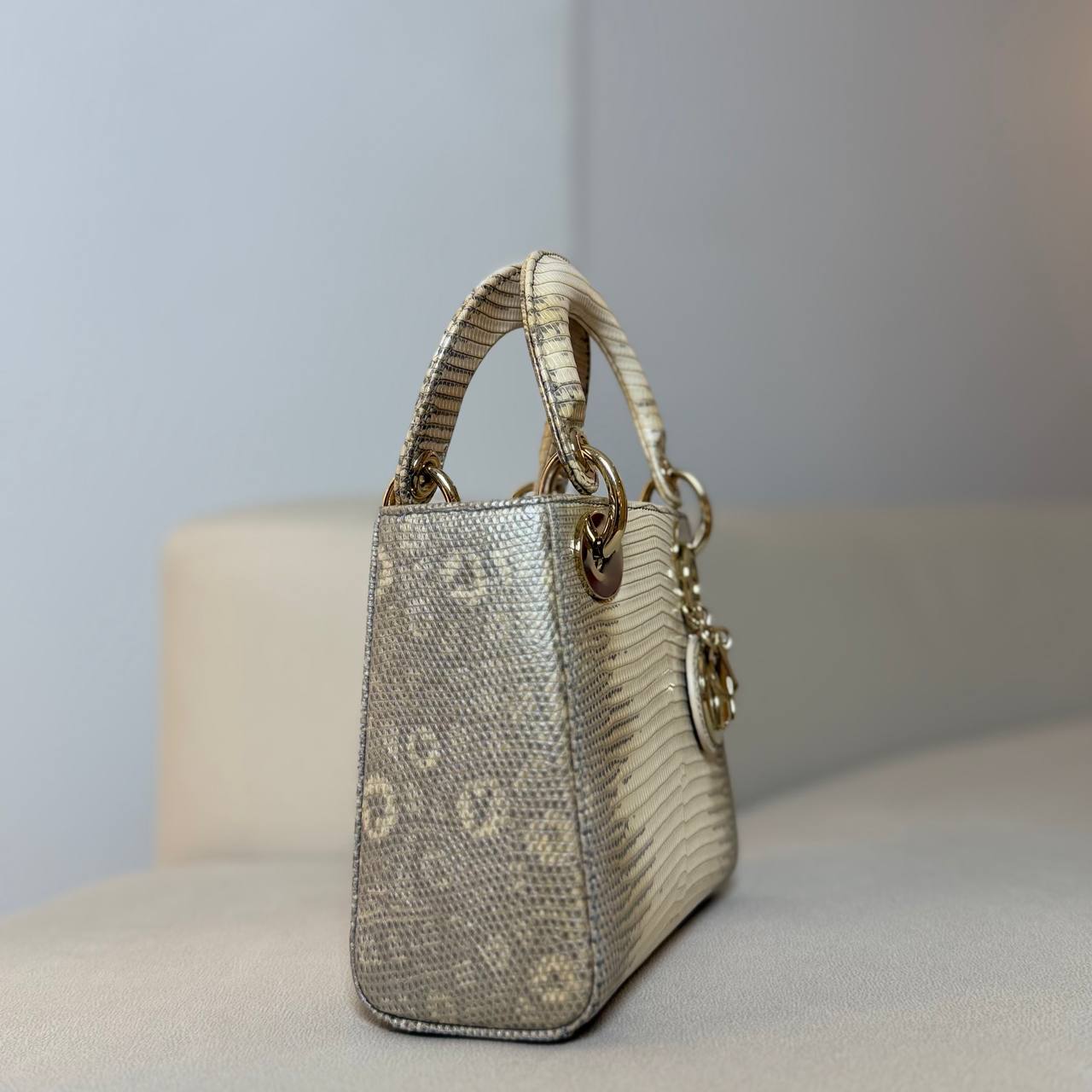 Mini Lady Dior in Lizard