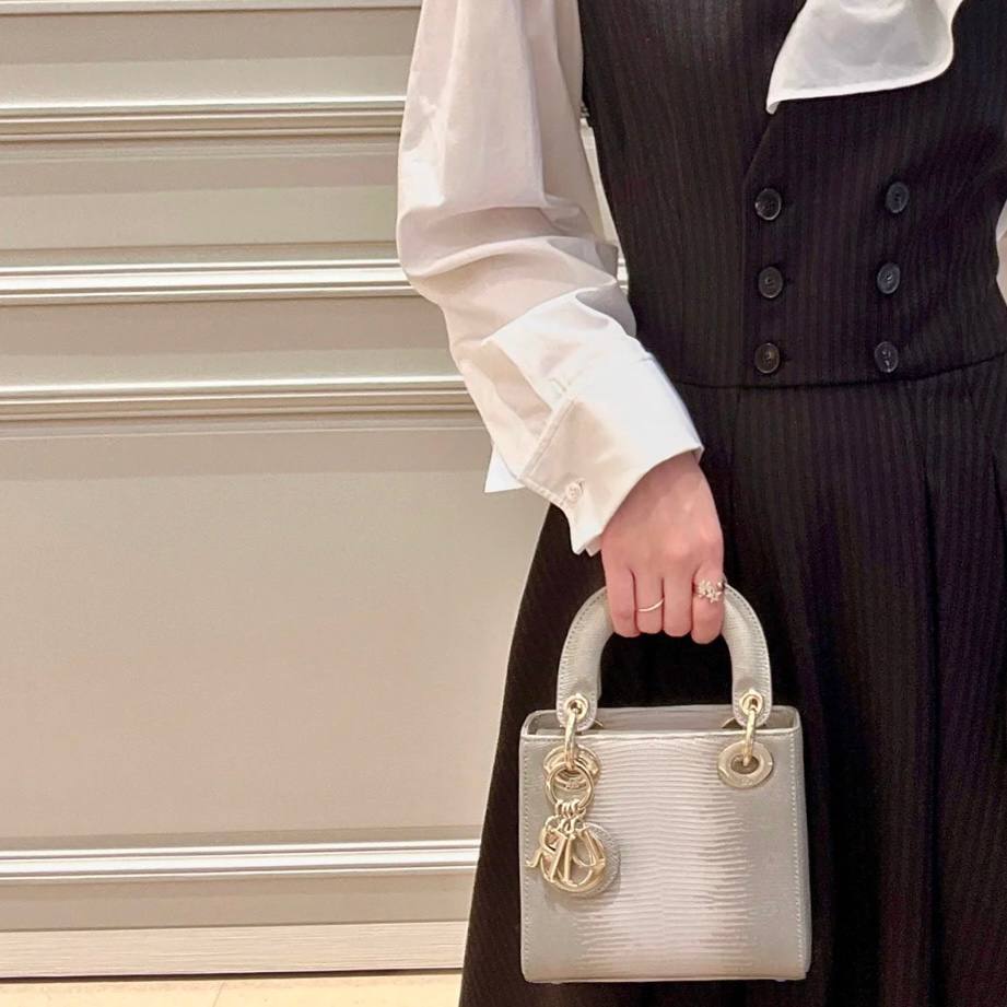 Mini Lady Dior in Lizard