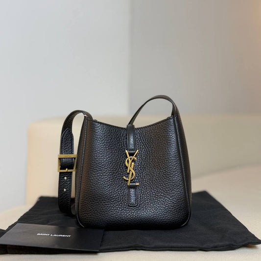 Saint Laurent Le 5 à 7 Supple Baby in Grained Leather