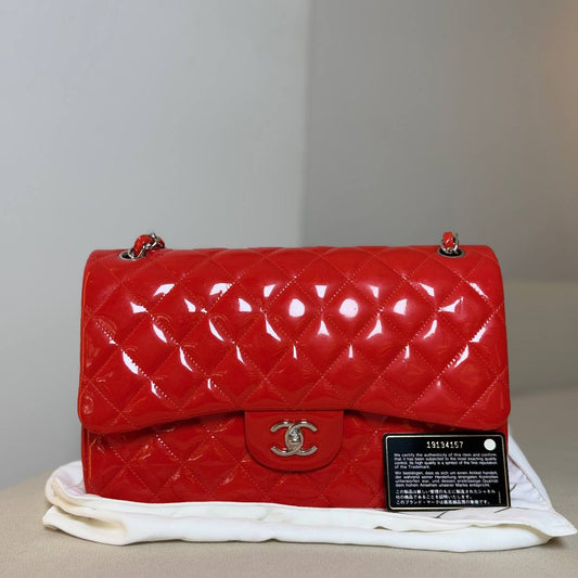 Chanel Classic Jumbo Double Flap Patent Leather
