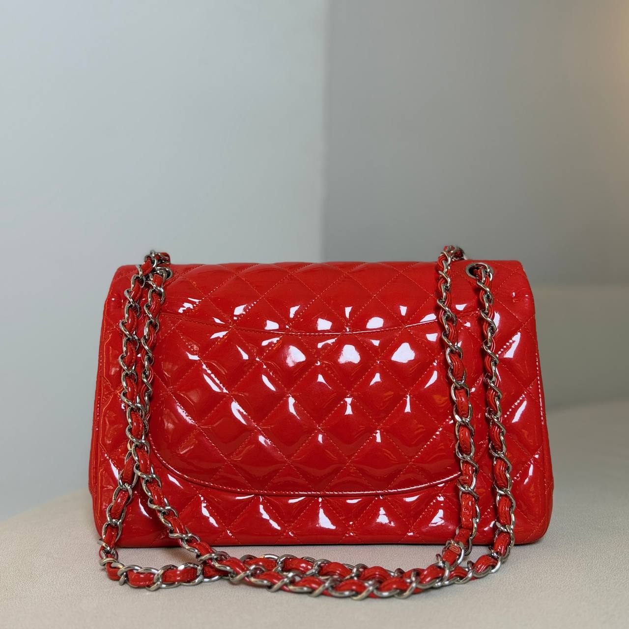 Chanel Classic Jumbo Double Flap Patent Leather