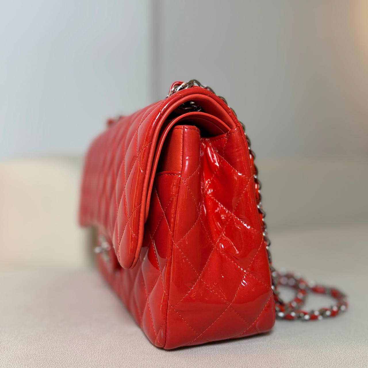 Chanel Classic Jumbo Double Flap Patent Leather