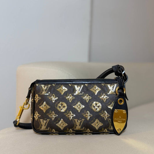 LV Monogram Eclipse Sequins Pochette