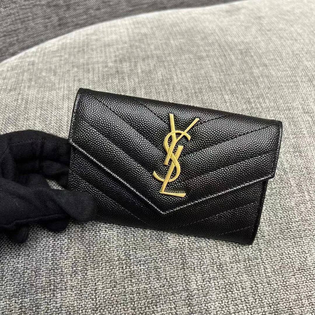 Saint Laurent Cassandre Matelassé Small Envelope Wallet