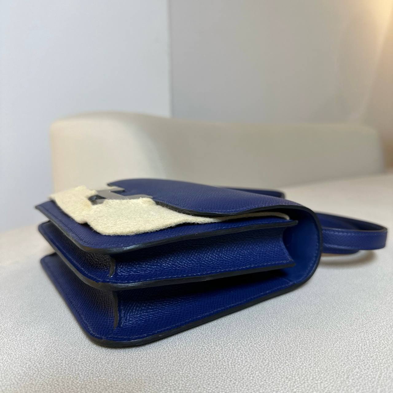 Hermès Blue Sapphire Epsom Mini Constance