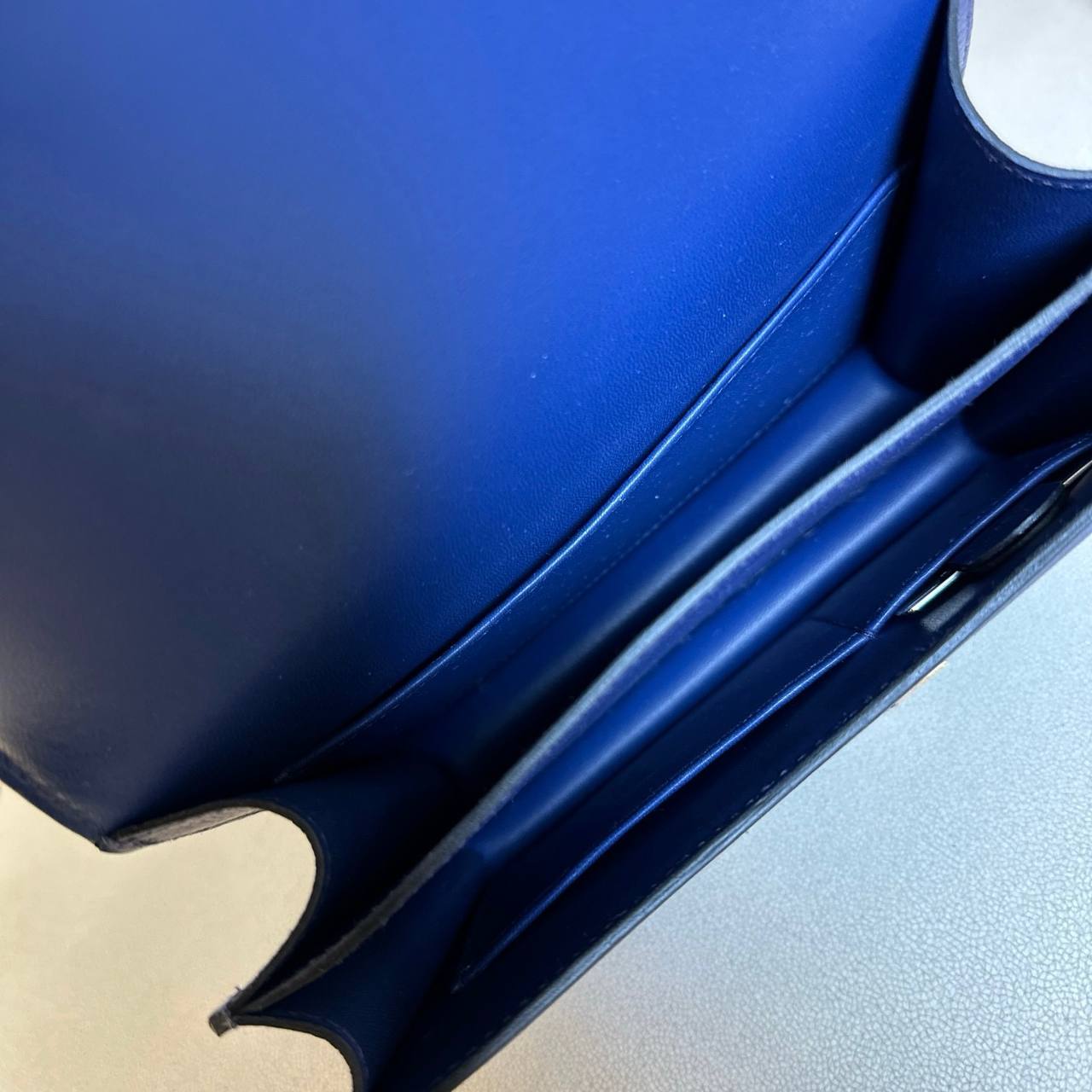 Hermès Blue Sapphire Epsom Mini Constance
