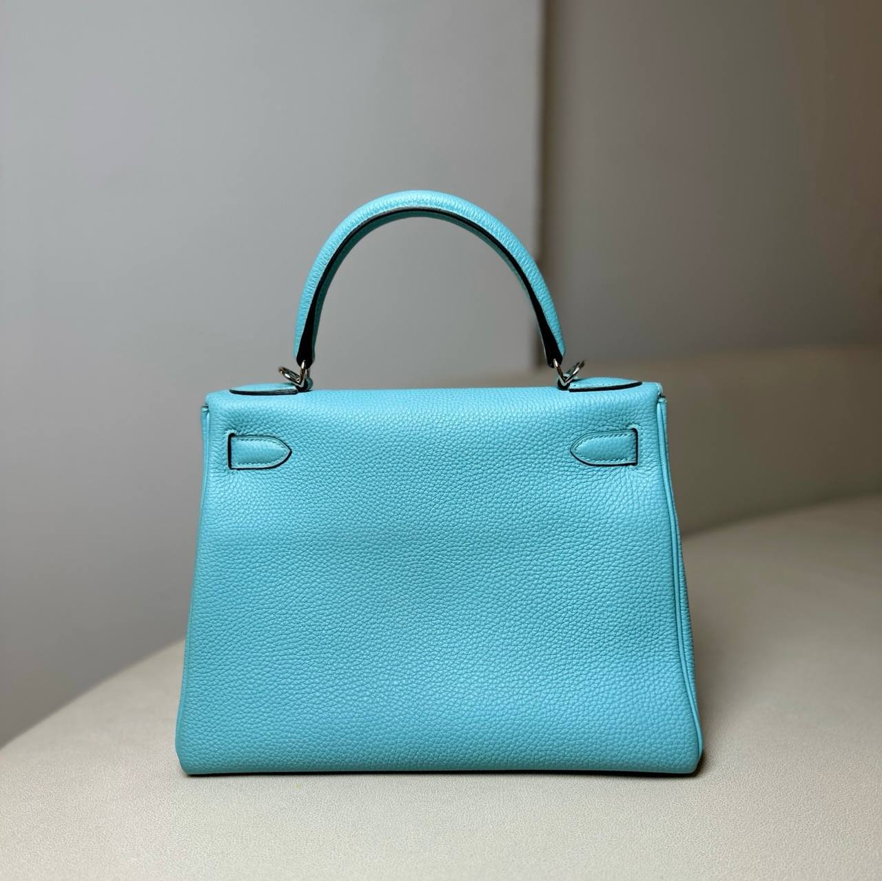 Hermès Kelly 28 Blue Atoll Togo Leather