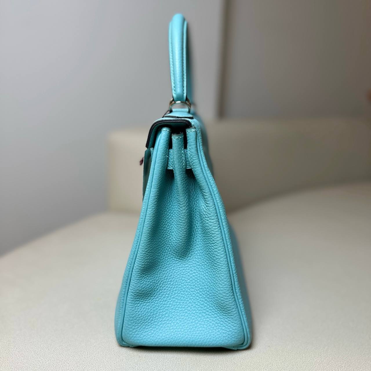 Hermès Kelly 28 Blue Atoll Togo Leather